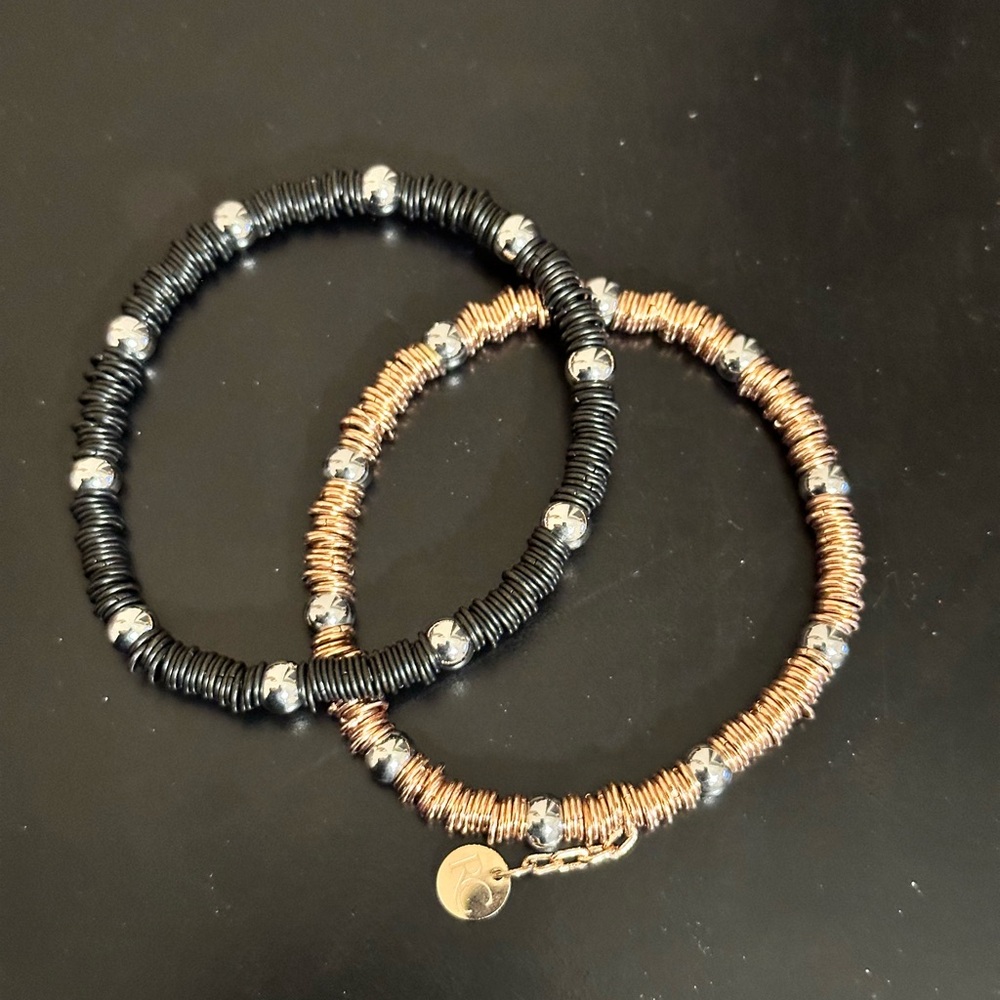 Rustic Cuff Set of 2 Bracelets